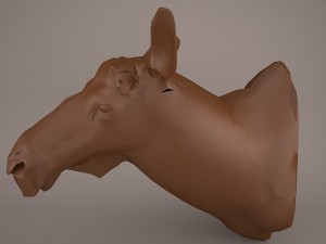 Cow head 3D Model