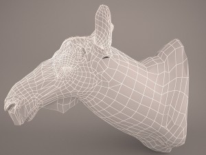 Cow head 3D Model