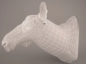 Cow head 3D Model