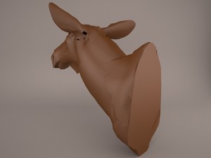 Cow head 3D Model
