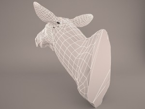 Cow head 3D Model
