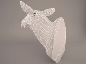 Cow head 3D Model