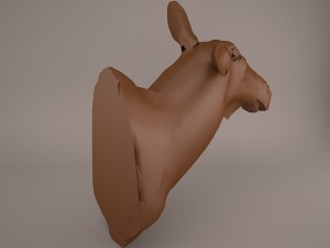 Cow head 3D Model
