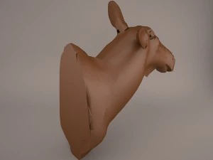 Cow head 3D Model