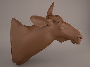 Cow head 3D Model