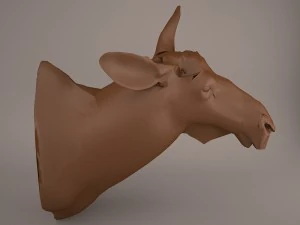 Cow head 3D Model