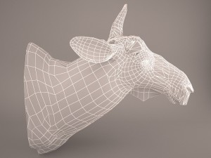 Cow head 3D Model