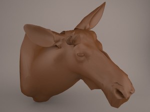 Cow head 3D Model