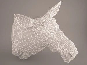 Cow head 3D Model