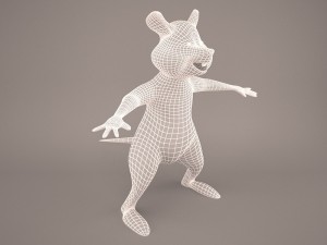 Cartoon mouse 3D Model