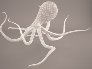 Cartoon octopus 3D Модель