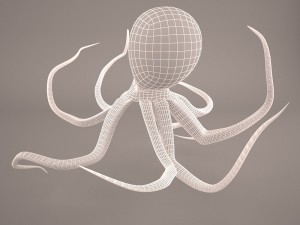 Cartoon octopus 3D Модель