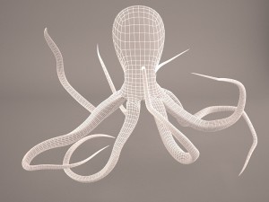 Cartoon octopus 3D Модель