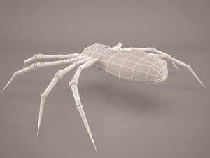 Cartoon spider 3D Model