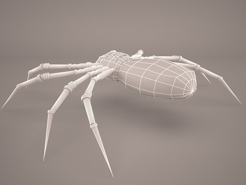 3d модель паука