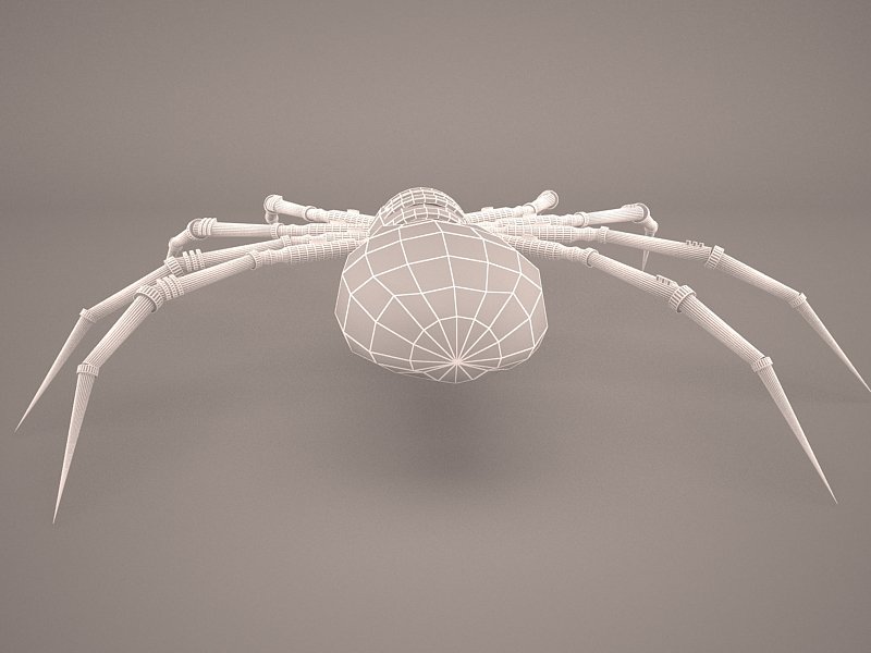 3d модель паука