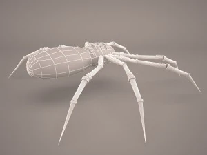만화 거미 3D 모델