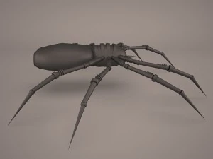 만화 거미 3D 모델