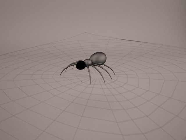cartoon spider Model 3D .c4d .max .obj .3ds .fbx .stl .blend 