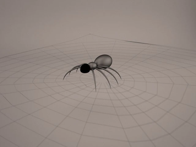 cartoon spider 3D Model .c4d .max .obj .3ds .fbx .stl .blend