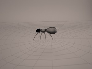 cartoon spider Model 3D