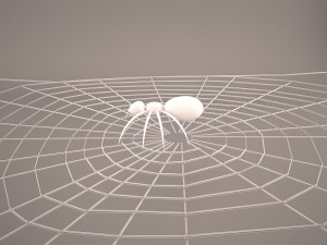 cartoon spider Model 3D