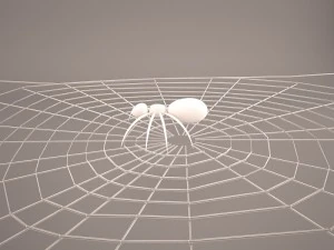 cartoon spider 3D Model