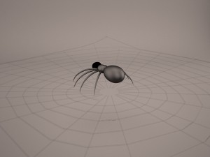 cartoon spider Model 3D