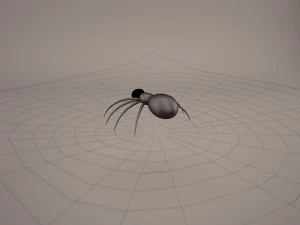 cartoon spider 3D Model