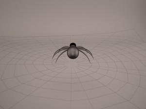cartoon spider Model 3D