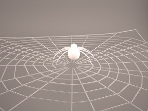 cartoon spider Model 3D