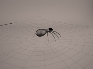 cartoon spider Model 3D