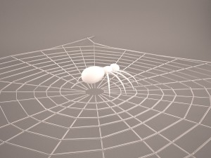 cartoon spider Model 3D