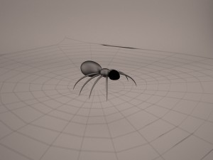 cartoon spider Model 3D