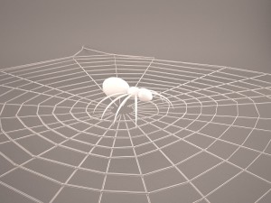 cartoon spider Model 3D