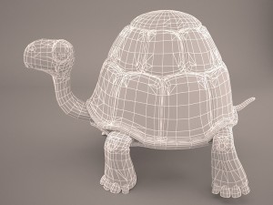 Cartoon turtle 1 Model 3D