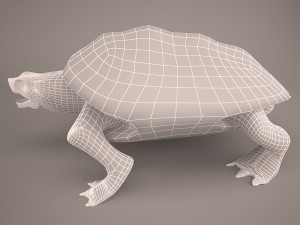 Cartoon turtle 2 3D Модель