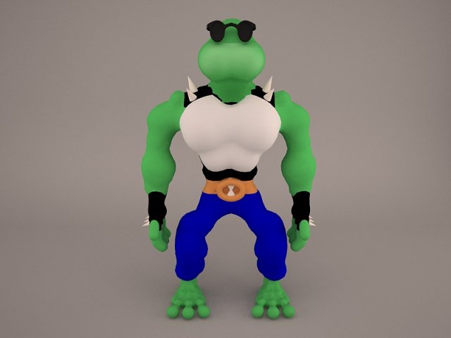 cartoon turtle Model 3D .c4d .max .obj .3ds .fbx .stl .blend 