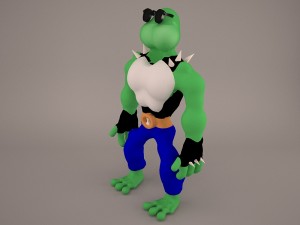 cartoon turtle Model 3D
