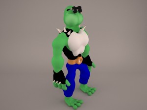 cartoon turtle Model 3D