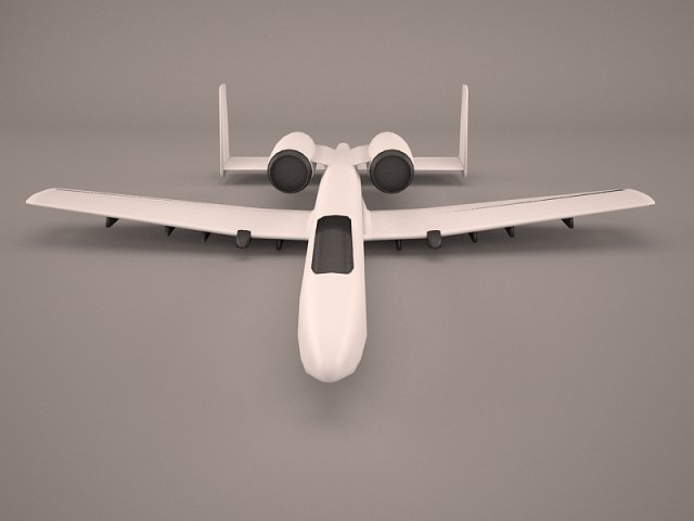 A-10C Thunderbolt II 3D Model .c4d .max .obj .3ds .fbx .stl .blend 