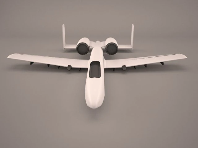 A-10C Thunderbolt II 3D Model .c4d .max .obj .3ds .fbx .stl .blend