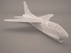 A-7E Corsair II 3D Model