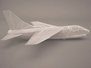 A-7E Corsair II 3D Model