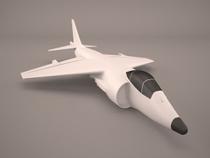 military aircraft Model 3D