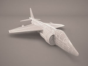 military aircraft Model 3D