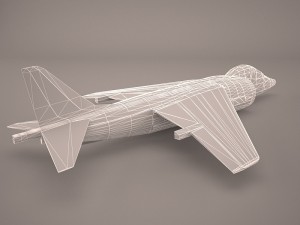 military aircraft Model 3D