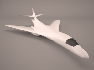 military aircraft 1 3D Model