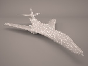 military aircraft 1 3D Model