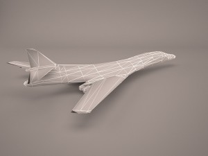military aircraft 1 3D Model